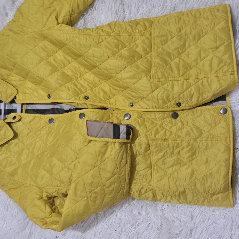Yellow Quilted Jacket